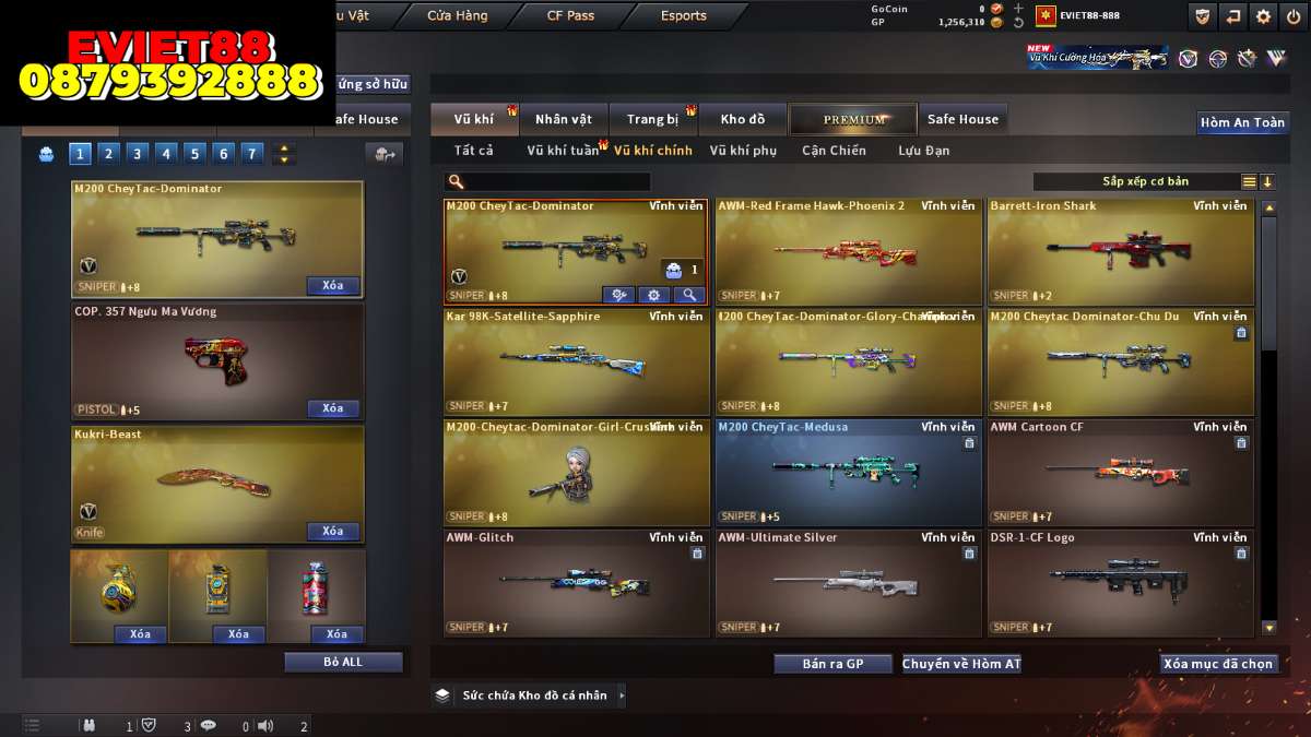 shop acc cf uy tin gia re